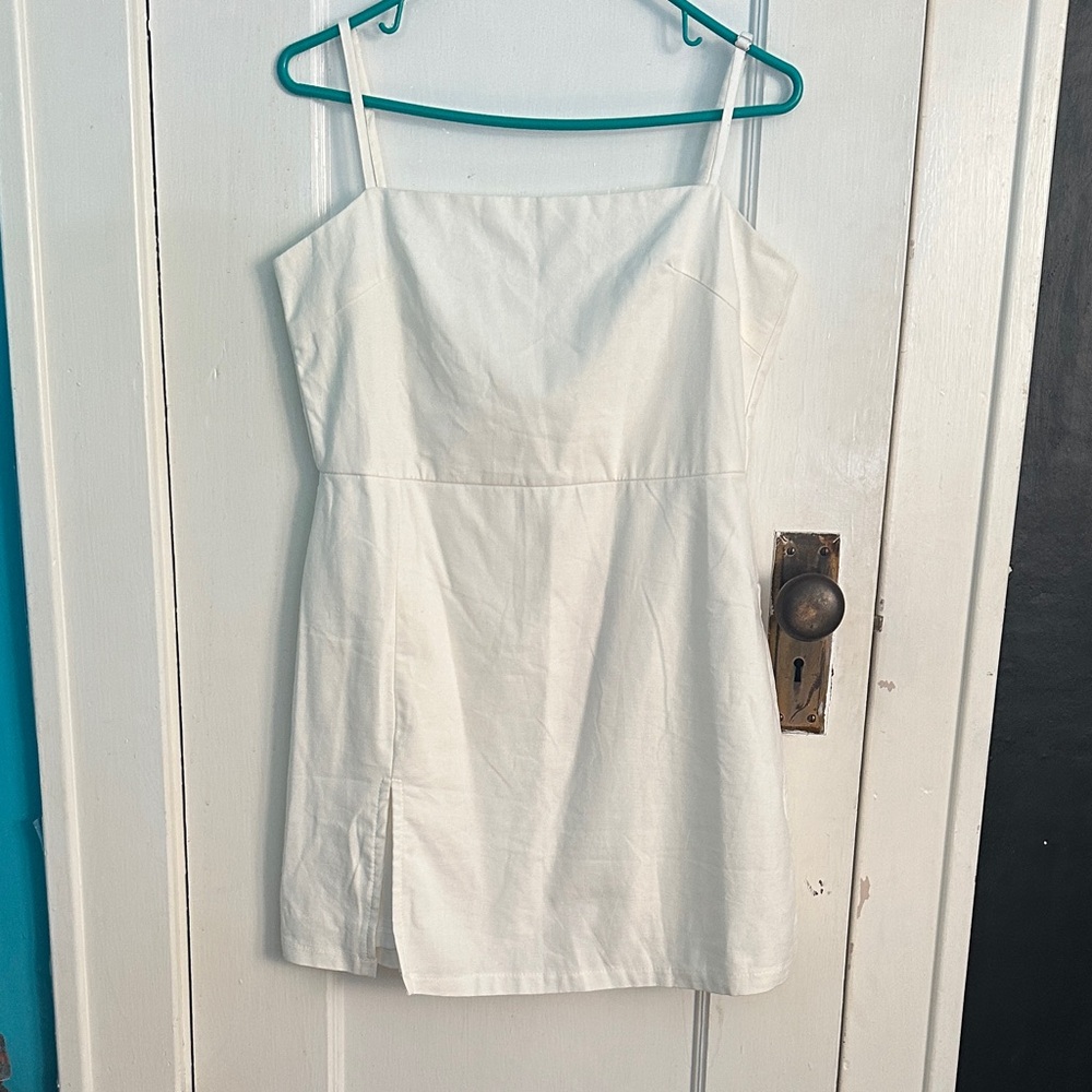 Beginning Boutique Ivory Dress with Spaghetti Straps
